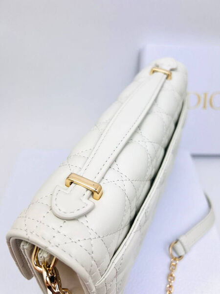Сумка Christian Dior Handle женский кожа белый 152942-5