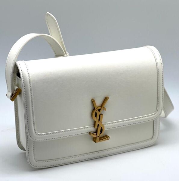 Сумка Saint Laurent женский кожа белый 77396
