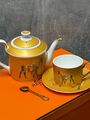 Чайный сервиз Hermes фарфор золотой i4617893-1-2