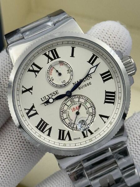 Мужские часы Ulysse Nardin мужской серебристый o7772056-1-2
