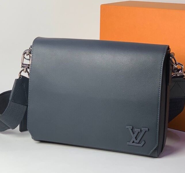 Мужская сумка мессенджер Louis Vuitton мужской кожа графитовый 115318