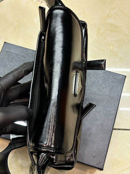 Мужская сумка мессенджер Prada мужской кожа черный 167085-3