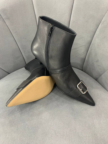 Ботильоны Maison Margiela женский кожа черный 129458-4