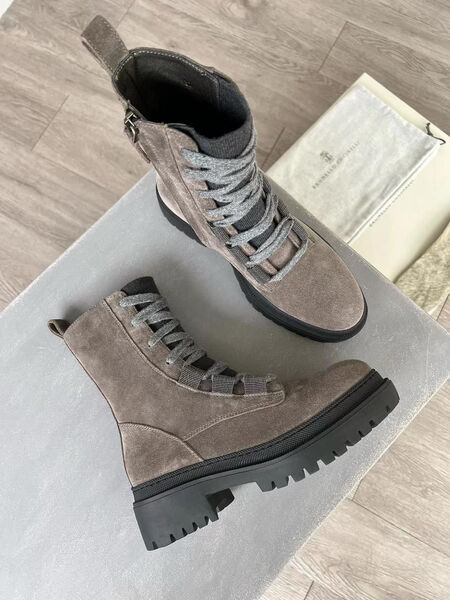 Ботинки Brunello Cucinelli женский замша 123490-2