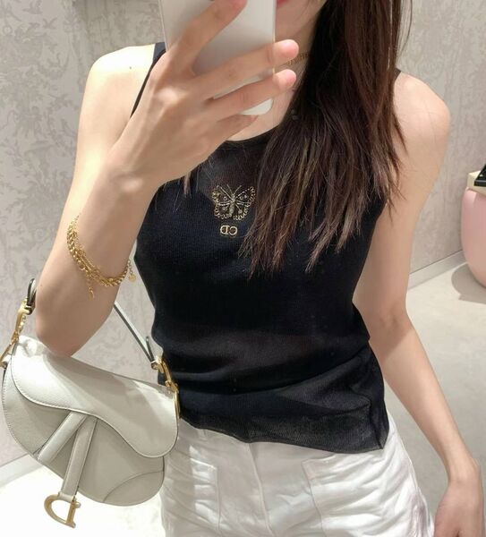 Майка Christian Dior женский черный 152508
