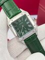 Мужские часы Cartier Suntos-Dumont мужской кожа зеленый s9780145-1-4