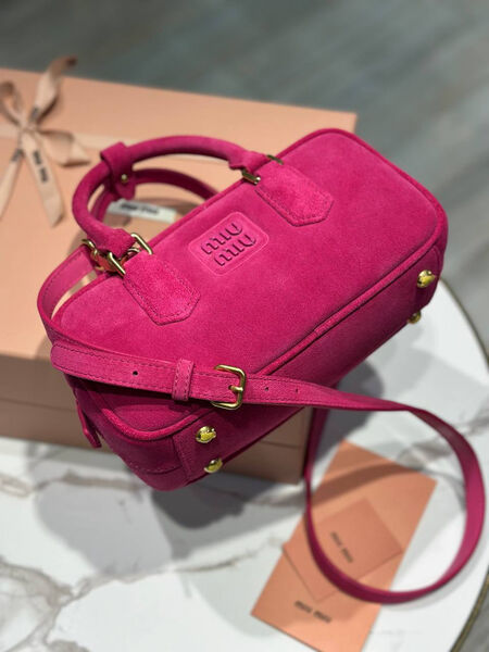 Сумка Miu Miu женский замша бордовый 192647-3