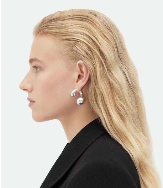 Серьги Bottega Veneta графитовый 175385-2