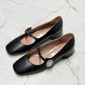 Туфли Valentino женский кожа черный 173982-2