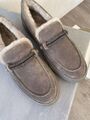 Лоферы Brunello Cucinelli женский овчина бежевый 39772-3