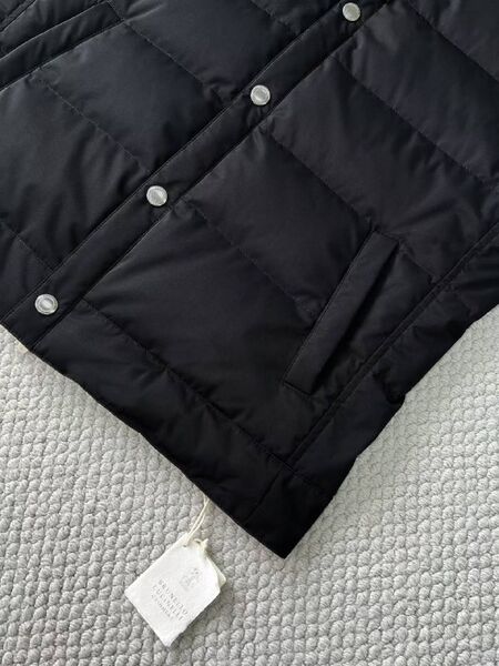 Мужской жилет Brunello Cucinelli мужской черный -3
