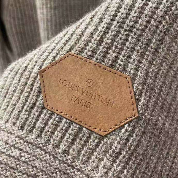 Мужской свитер Louis Vuitton мужской вязаная ткань бежевый 103239-5