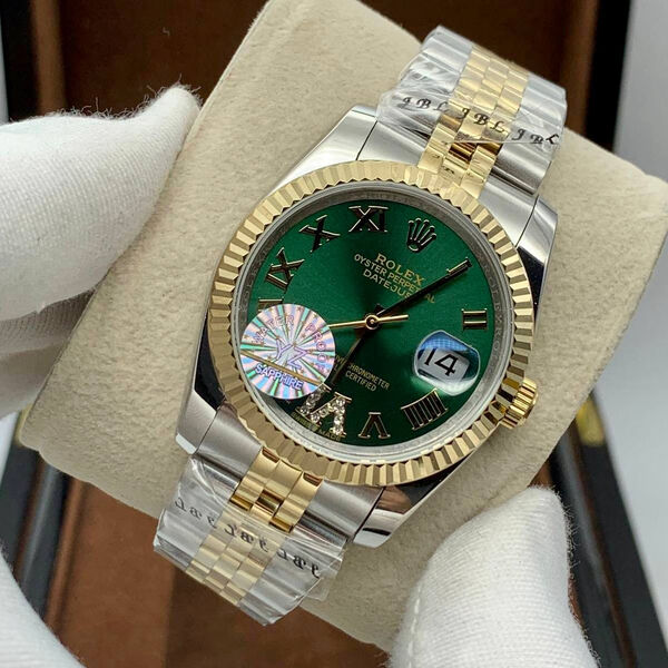 Часы Rolex Datejust болотный 155574-3