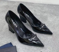 Туфли Prada женский кожа черный 96543-1