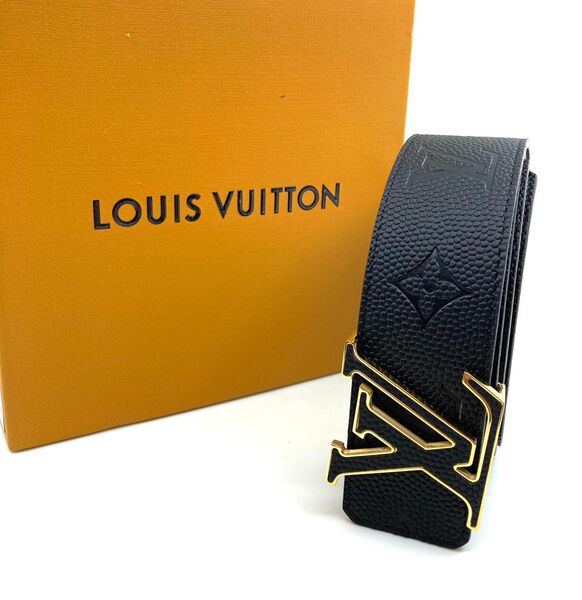 Ремень мужской Louis Vuitton мужской кожа черный 63778-6