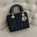 Сумка Christian Dior Lady женский текстиль черный 133093-2