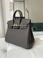 Сумка Hermès Birkin 25 женский кожа графитовый 147791-2