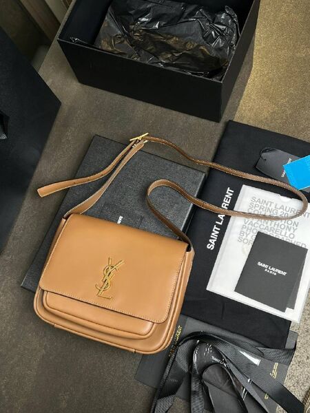 Cумка Saint Laurent женский кожа коричневый i7194705-1-2