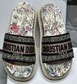 Шлепки Christian Dior женский текстиль черный 111887-1