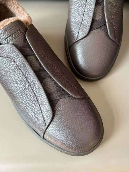 Мужские кеды Zegna мужской кожа 170229-4