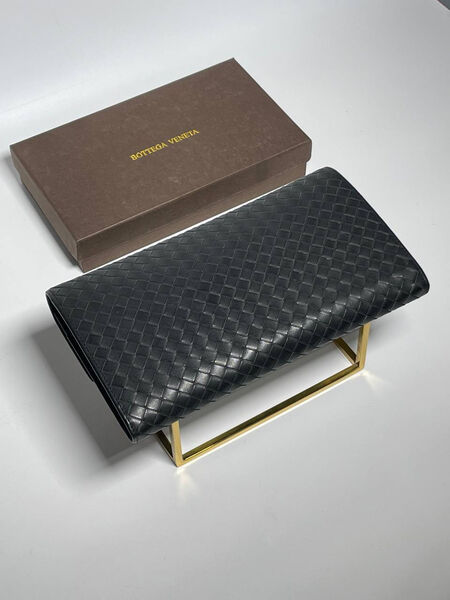 Мужской портмоне органайзер Bottega Veneta мужской кожа графитовый 153052-2