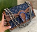 Сумка Gucci Dionysus женский кожа синий 97059-1