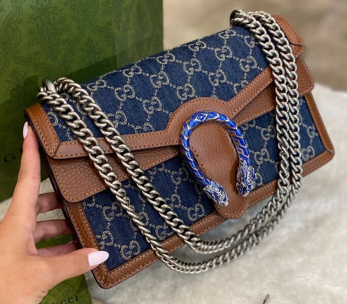 Сумка Gucci Dionysus женский кожа синий 97059