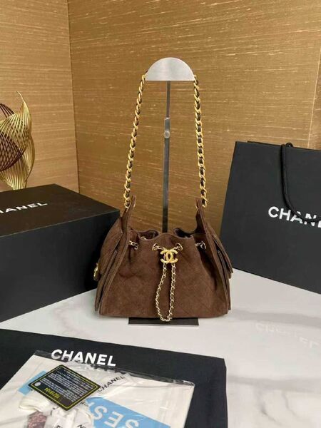 Сумка Chanel женский замша коричневый x7753936-1-4