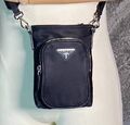Мужская сумка мессенджер Prada мужской нейлон черный 157927-1
