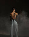 Джинсы Mugler женский джинса бирюзовый 198029-5
