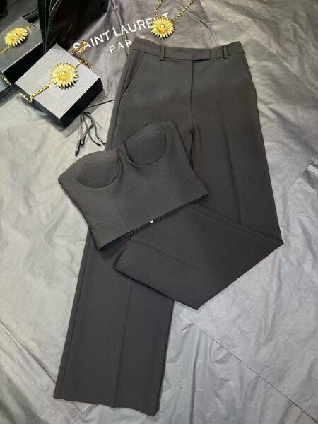 Костюм Saint Laurent женский черный,коричневый 190814