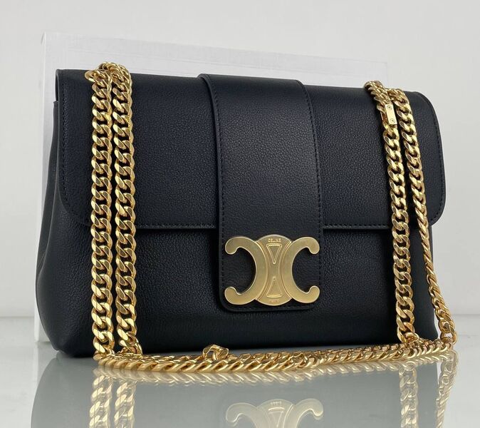 Сумка Celine женский кожа черный 149695