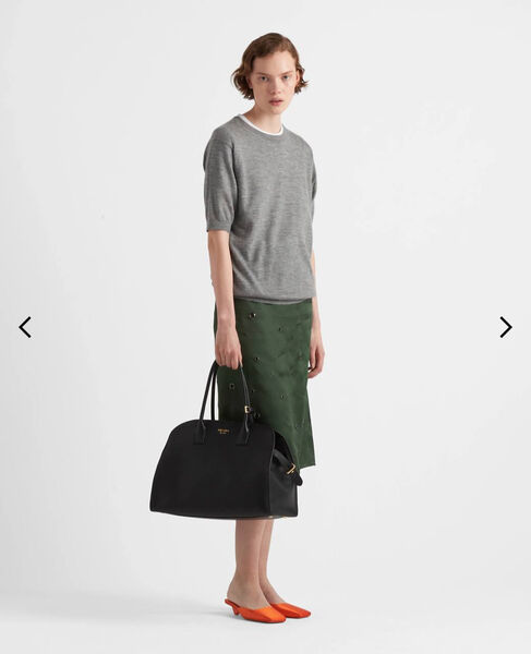 Сумка Prada женский кожа черный 142112-3