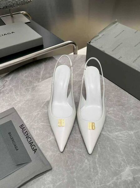Женские туфли Balenciaga женский кожа белый w3372700-1-2