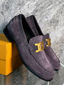 Мужские лоферы Tods мужской замша фиолетовый 171299-2