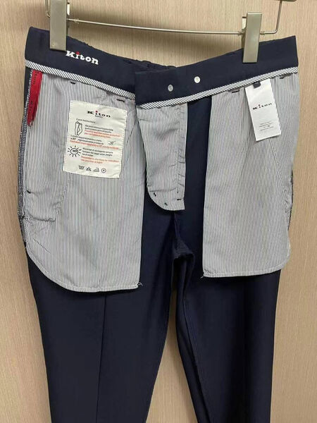 Мужские брюки Kiton мужской синий 182573-6