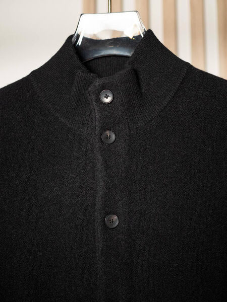 Мужской кардиган Brunello Cucinelli мужской вязаная ткань черный 168690-4