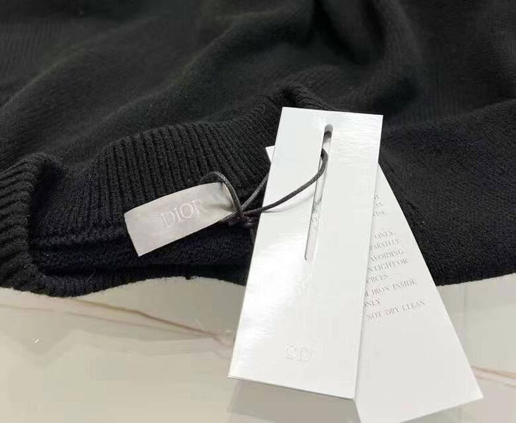 Мужской свитер Christian Dior мужской вязаная ткань черный 130871-7