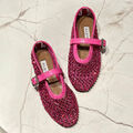 Балетки Alaïa женский кожа розовый 155677-2