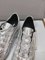 Женские кеды Balenciaga женский кожа серебристый k7666821-1-3