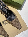 Туфли Gucci женский текстиль бежевый 116417-4