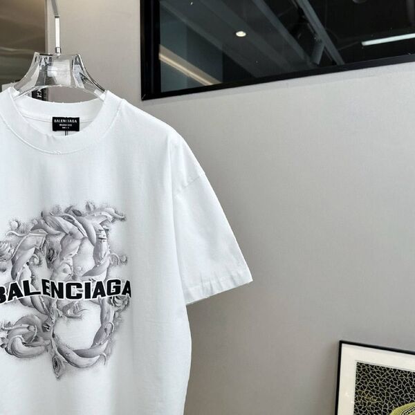 Футболка Balenciaga мужской белый -3