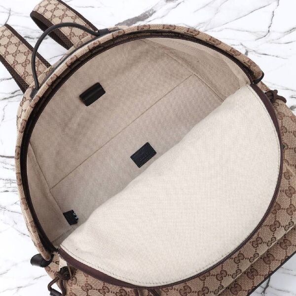 Рюкзак Gucci женский кожа бежевый 166482-6