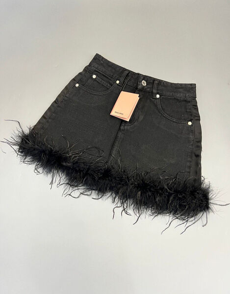 Юбка Miu Miu женский черный 99036-3