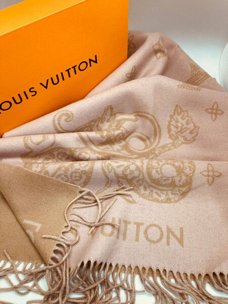Шарф Louis Vuitton женский кашемир розовый 164283