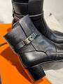 Ботильоны Hermès женский кожа черный 162836-3