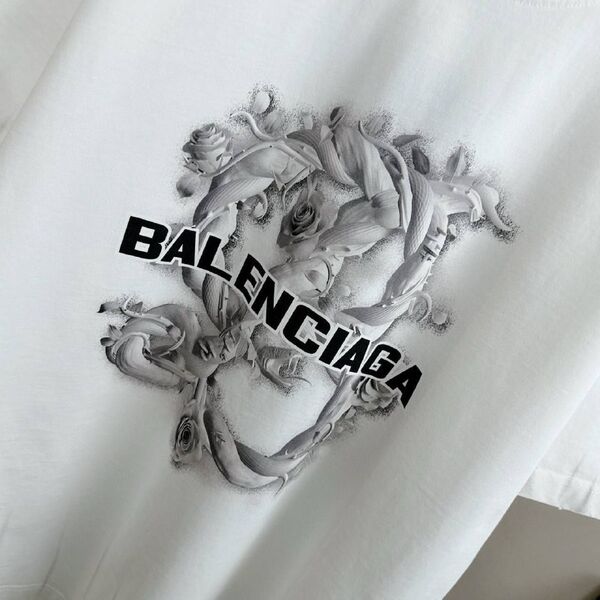 Футболка Balenciaga мужской белый -4