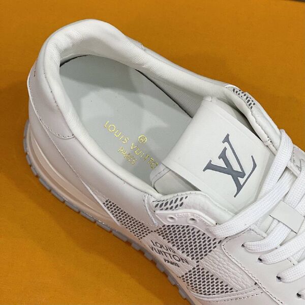 Мужские кроссовки Louis Vuitton Run Away мужской кожа белый k3602053-1-4