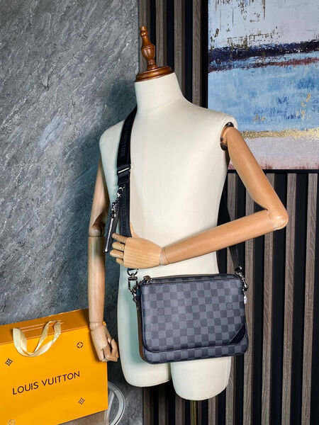 Мужская сумка мессенджер Louis Vuitton мужской канва графитовый 155338-2