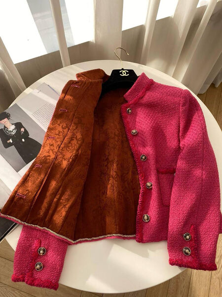 Пиджак Chanel женский бордовый 157231-2